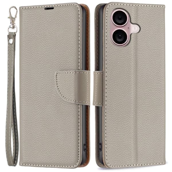 iPhone 16 cover med stativ - Grå