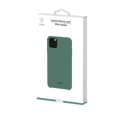 SiGN Liquid Silicone Case för iPhone 12 Pro Max - Svart
