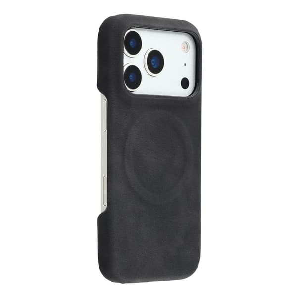 iPhone 18 Pro/17 Pro MagSafe -kotelo PU-nahkaa - Musta