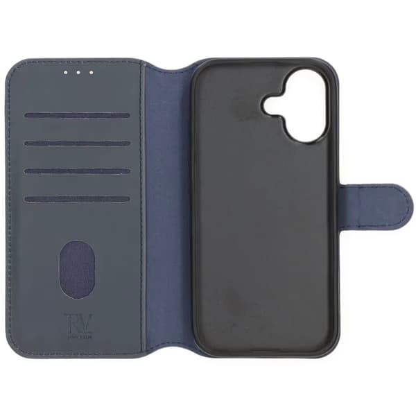 Rvelon Plånboksfodral Magnet för iPhone 17 - Blå