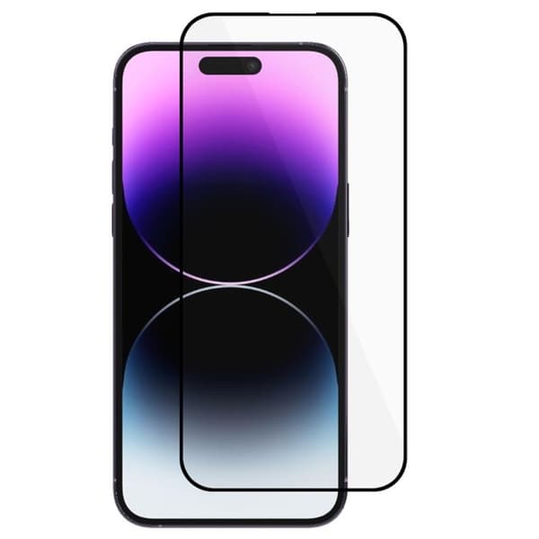 iPhone 16 Pro -näytönsuoja mustalla kehyksellä