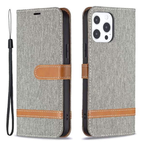 iPhone 13 Pro Max cover med rem - Grå