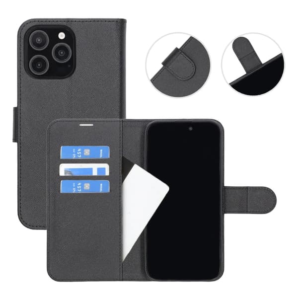 iPhone 16 Pro Pungcover med Stand - Sort