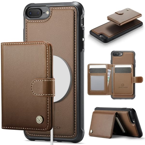 JEEHOOD iPhone 7 Plus / 8 Plus Cover med MagSafe - Brun