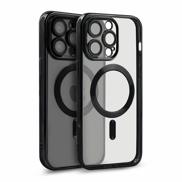 Luksus telefoncover med Magsafe iPhone 13 Pro - Sort