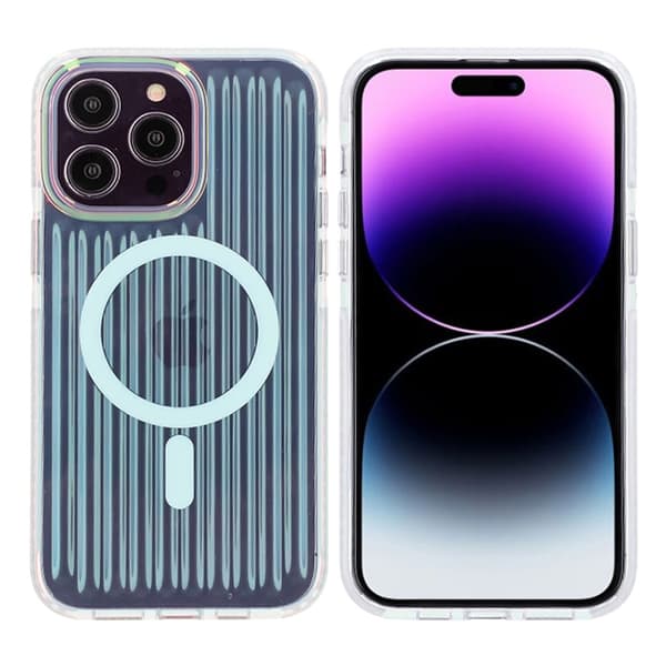 Model reflekterer farve Magnetisk etui til iPhone 14 Pro Blå