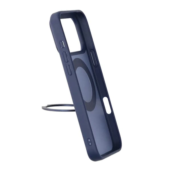 Mobilskal Roterande Magnet Stativ för iPhone 17 Pro Max - Blå