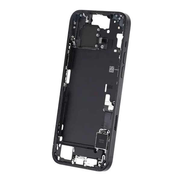 Mellemramme med smådele til iPhone 15 Plus - Sort OEM