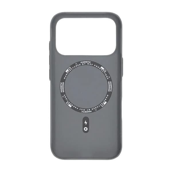 Bølget Cover med Magsafe til iPhone 17 Pro - Grå