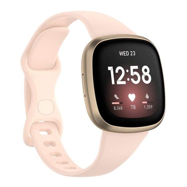 Fitbit Versa 4 / Versa 3 / Sense -rannekoru - Pinkki