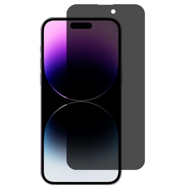 iPhone 15 Pro Max Privacy Mattapintainen Näytönsuoja - Musta