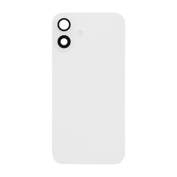iPhone 16 Plus Bagside Glas Komplet OEM - Hvid