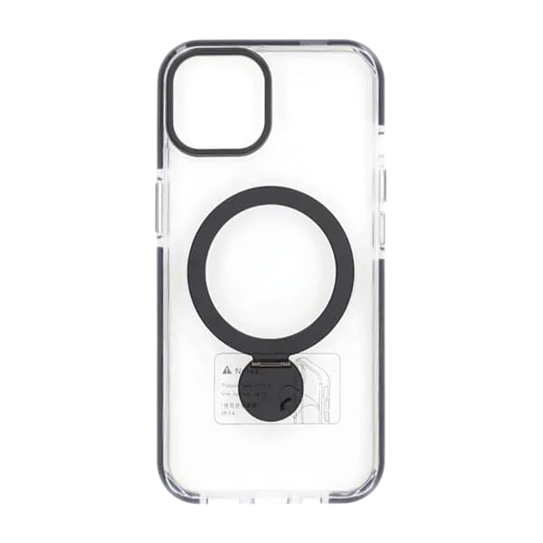 Pindun 360° Roterende Stativ Magnetisk Etui Til iPhone 14/13 Sort