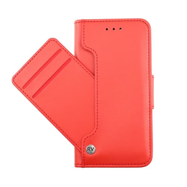 iPhone 11 Plånboksfodral Extra Kortfack Rvelon - Röd