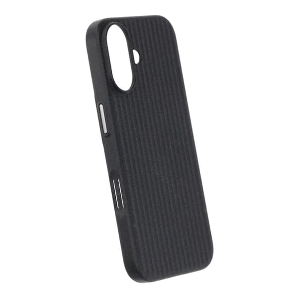 Corrugated Rock Sand Magnetic Case - iPhone 17 Black