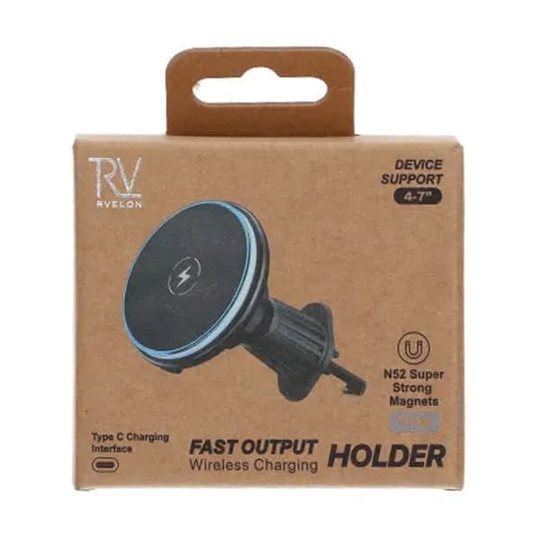 Rvelon MagSafe Biloplader 15W til Ventilationsgitter