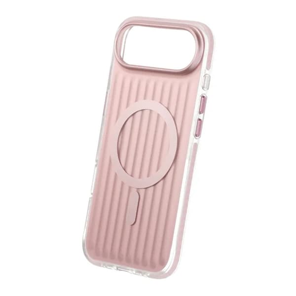 Mobilskal Korrugerad Magsafe för iPhone Air - Rosa