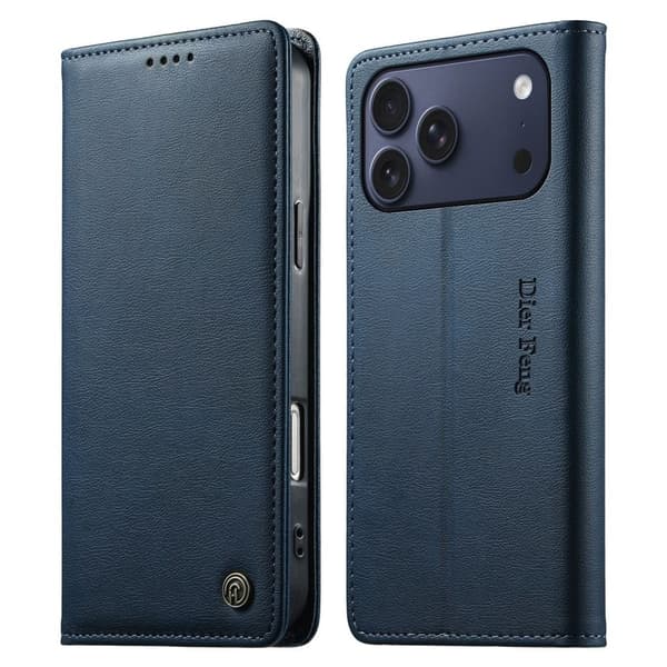 DIERFENG iPhone 18 Pro Max/17 Pro Max Pungcover RFID-blokering - Blå