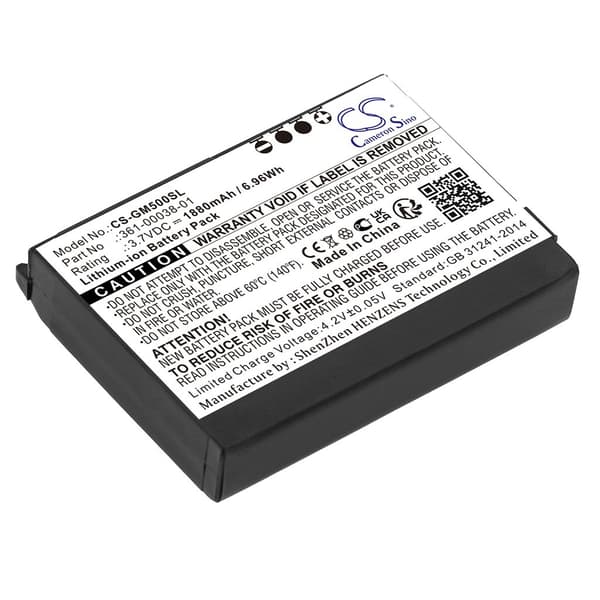 Batteri til Garmin Aera 500 osv.