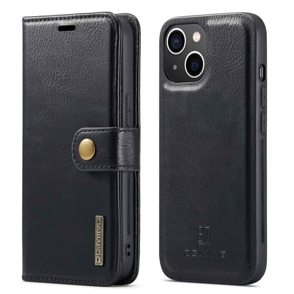 DG.MING Wallet Cover til iPhone 14 - Sort