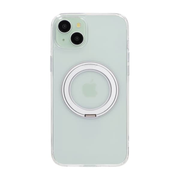 iPhone 15 Plus -puhelinkotelo MagSafe-jalustalla - Läpinäkyvä