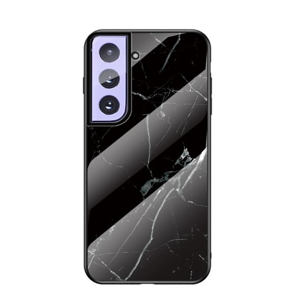 Samsung Galaxy S21 Marmor Cover - Sort