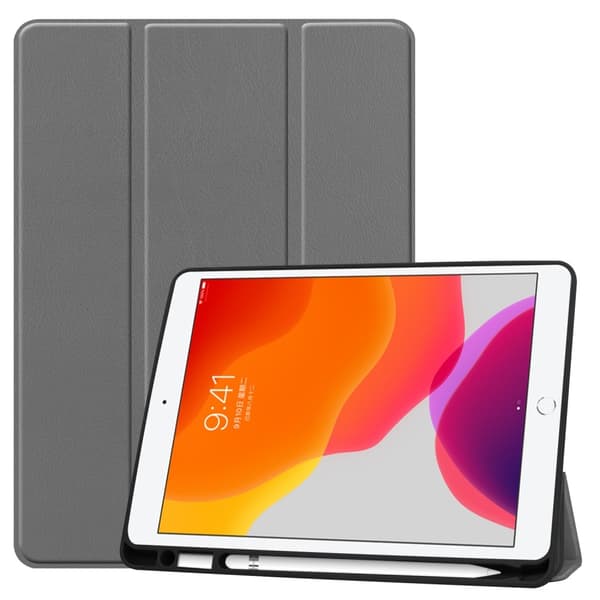 Kolmiosainen suojakotelo iPad 10.2 2019/2020 - Harmaa