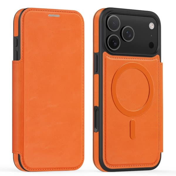 iPhone 18 Pro Max/17 Pro Max MagSafe Plånboksfodral - Orange