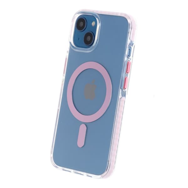iPhone 13/14 Mobilskal Magnet Dobbeltbeskyttelse - Rosa