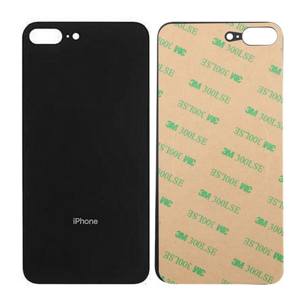 iPhone 8 Plus takalasi teipillä - Musta