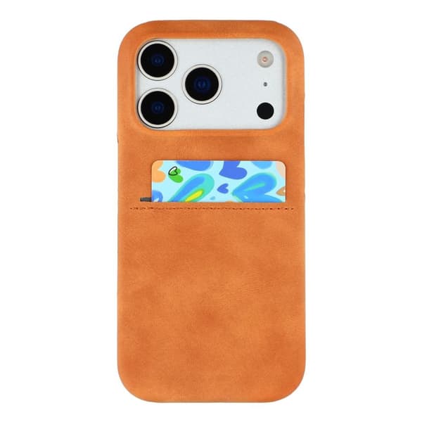 iPhone 18 Pro Max/17 Pro Max Cover med Kortplads - Gul