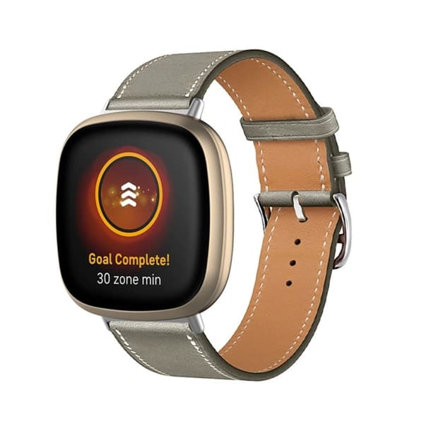 Justerbart Fitbit Versa 4 osv. armbånd - Grå