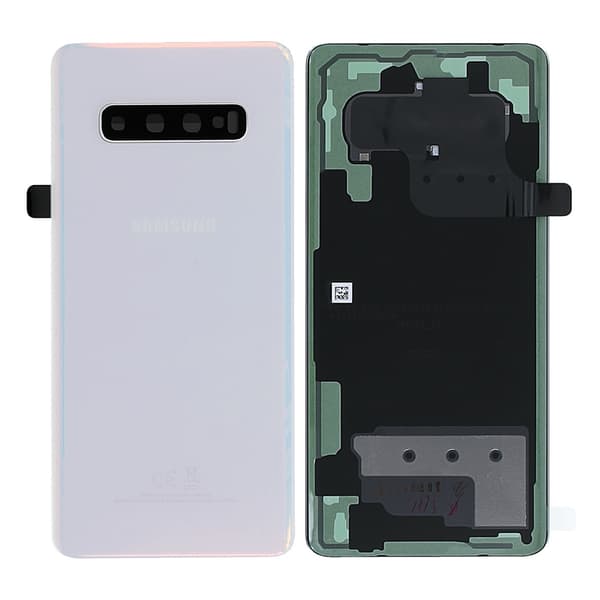 Samsung Galaxy S10 Plus Baksida Med Tejp - Vit