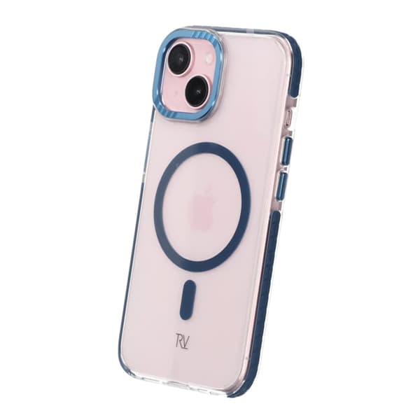 iPhone 15 Rvelon Mobilskal Magnet Förstärkt - Blå