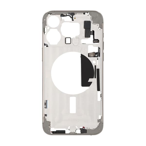 iPhone 15 Pro Max Mellemramme med Smådele OEM - Naturlig Titanium