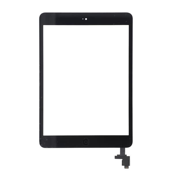 iPad Mini og Mini 2 Glas med Touchscreen med Home Button Flex Kabel OEM - Sort