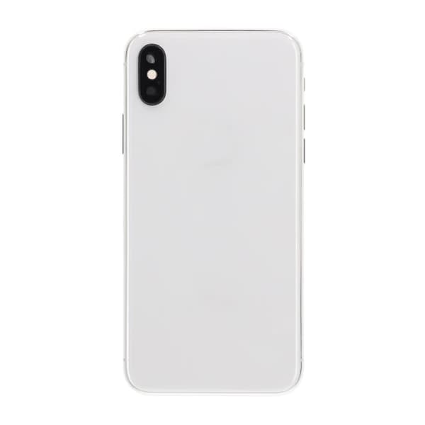 iPhone X Baksida med Komplett Ram Premium - Silver