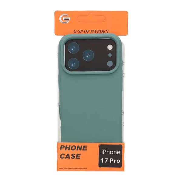 Mobilskal Mjukt Silikon för iPhone 17 Pro - Grön