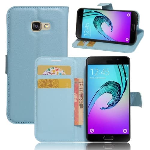 Litchi Plånboksfodral till Samsung Galaxy A3 (2017) - Blå