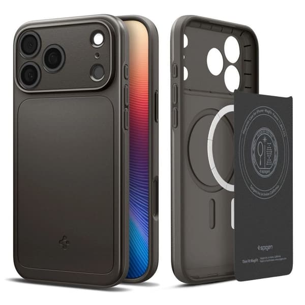 Spigen Thin Fit MagSafe Cover til iPhone 17 Pro - Grå