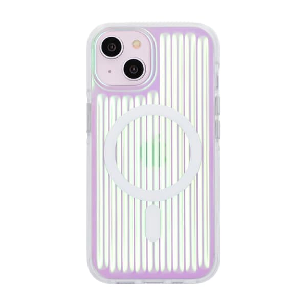 Model reflekterende farve Magnetisk etui til iPhone 15/14/13 Grøn