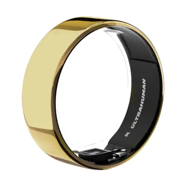 Ultrahuman Ring Air Smart Ring Størrelse 8 Bionic Gold Ny stand