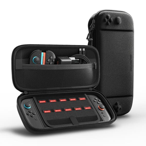 AmazingThing PlayShield EDC beskyttelsesetui til Nintendo Switch 2 - Sort