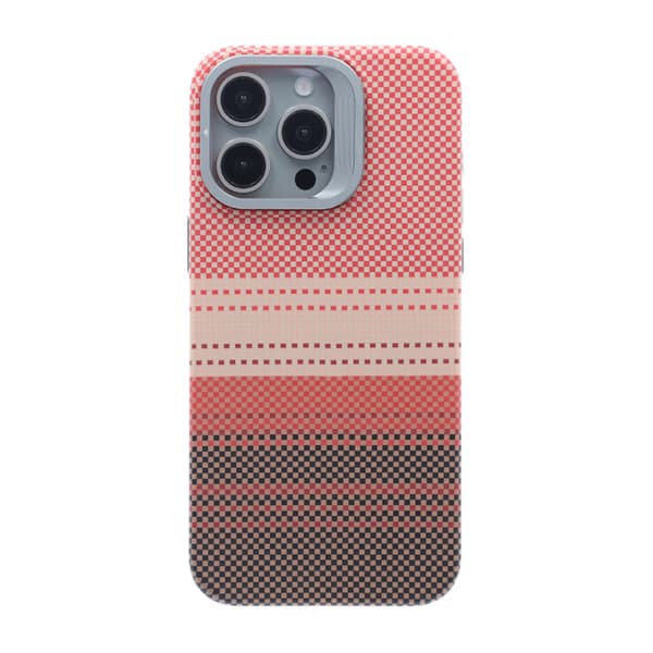 Magsafe Cover og Stand til iPhone 15 Pro Max - Stribet Orange