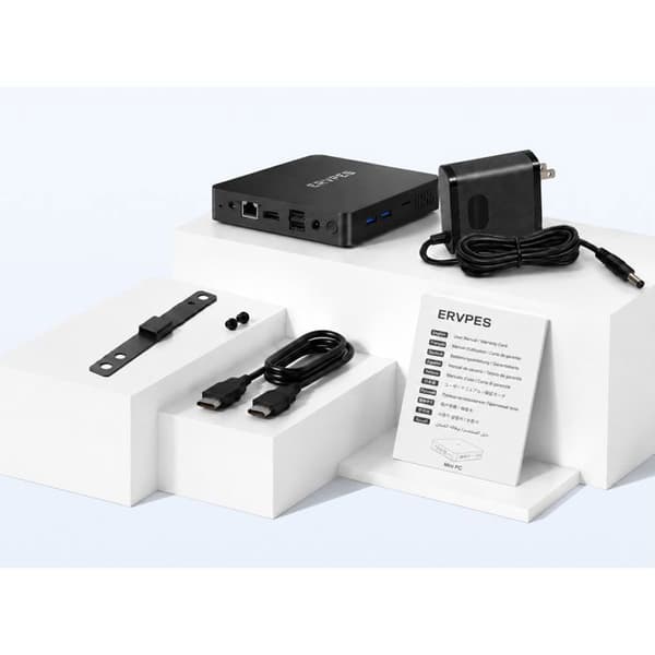Mini PC - ERVPES - B20E - Intel G6500Y - 8GB RAM + 128GB SSD - Windows 11 Pro