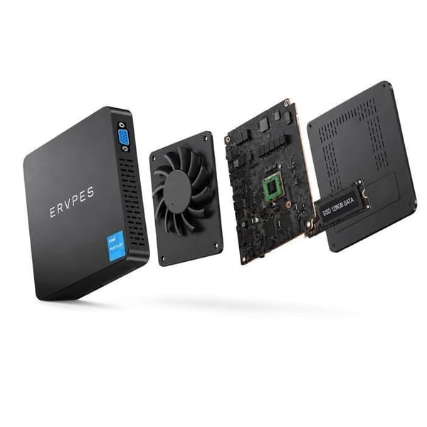 Mini PC - ERVPES - B20E - Intel G6500Y - 8Gt RAM + 128 Gt SSD - Windows 11 Pro