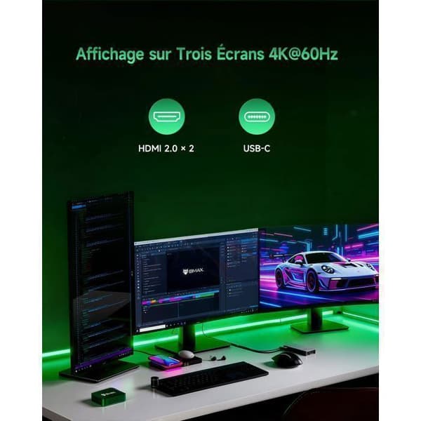 Mini PC - BMAX - B6 Plus - Intel Core i3-1000NG4 - 12 GB RAM - 512 GB SSD - Intel Iris Plus