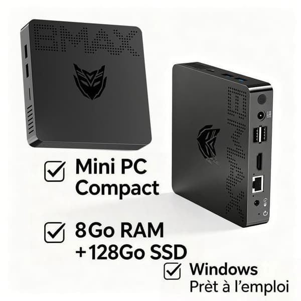 Mini PC - BMAX - B1 Pro - Intel N4000 - 8 GB RAM - 128 GB SSD - Windows 11