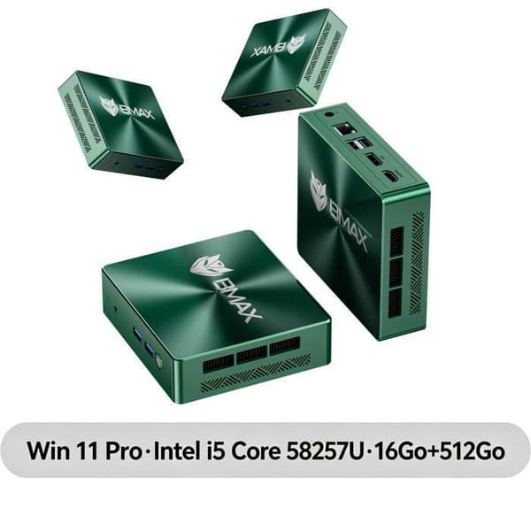 Mini PC -BMAX - B6 Turbo - Intel Core i5-8257U -16GB RAM & 512GB SSD - Skrivborddator - Windows 11