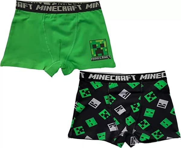 Minecraft barnboxershorts 2-pack 8 år
